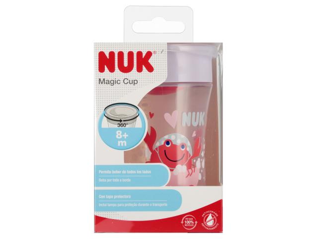 Nuk Magic Cup Kubek 230 ml czerwony 10.751.136 8 m+ interakcje ulotka kubek - 230 ml
