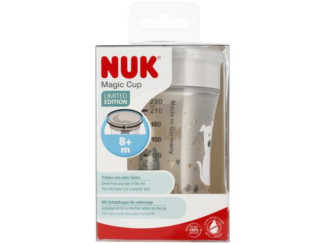 Nuk Magic Cup Kubek 230 ml popielaty 10255684 po 8 miesiącu interakcje ulotka kubek - 1 szt.