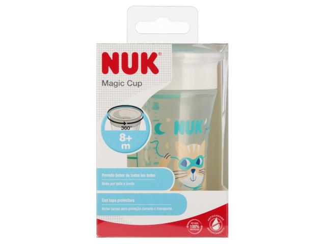 Nuk Magic Cup Kubek 230 ml turkusowy 10751136 8 m+ interakcje ulotka kubek - 230 ml
