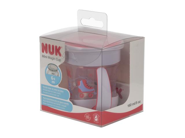 Nuk Magic Cup Mini Kubek 160 ml czerwony 10751278 6 m+ interakcje ulotka kubek - 1 szt.