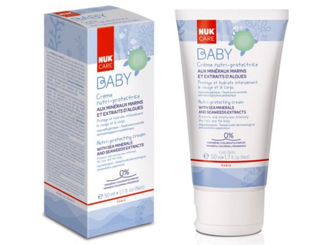 NUK Odżywczo-ochronny Krem do twarzy i ciała dla niemowląt, 754.004 interakcje ulotka   50 ml