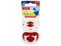 Nuk Signature Night Smoczek uspokajający silikonowy czerwony 10176276 6-18 m interakcje ulotka smoczek  2 szt.