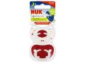 Nuk Signature Night Smoczek uspokajający silikonowy czerwony 10177166 18-36 miesięcy interakcje ulotka smoczek  2 szt.