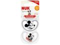 Nuk Space Disney Baby Smoczek uspokajający silikonowy Mickey Mouse 10175281 0-6 miesięcy interakcje ulotka smoczek  2 szt.