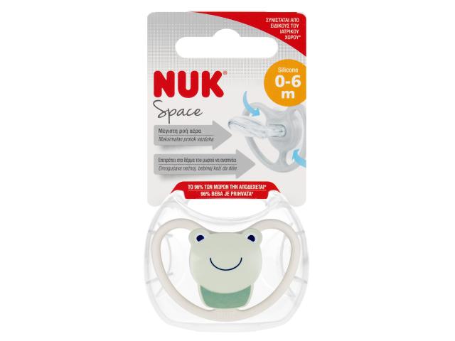 Nuk Space Smoczek uspokajający silikonowy 10730331 0-6 miesięcy interakcje ulotka smoczek - 1 szt.
