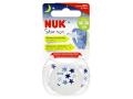 Nuk Star Night Smoczek uspokajający silikonowy niebieski 10739749 18-36 miesięcy interakcje ulotka smoczek  1 szt.