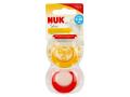 Nuk Star Smoczek uspokajający silikonowy żółty/czerwony 10736748 6-18 miesięcy interakcje ulotka smoczek  2 szt.