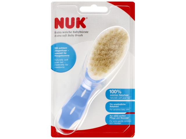 Nuk Szczotka dla niemowląt miękka niebieska 10256371 interakcje ulotka szczotka - 1 szt.