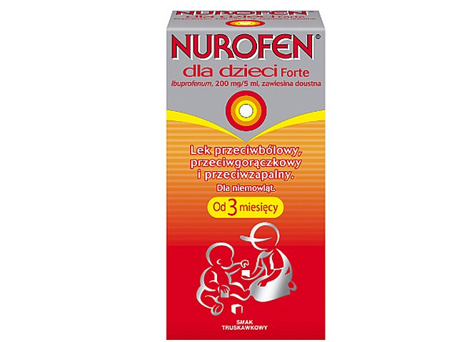 Nurofen dla dzieci Forte interakcje ulotka zawiesina doustna 200 mg/5ml 100 ml