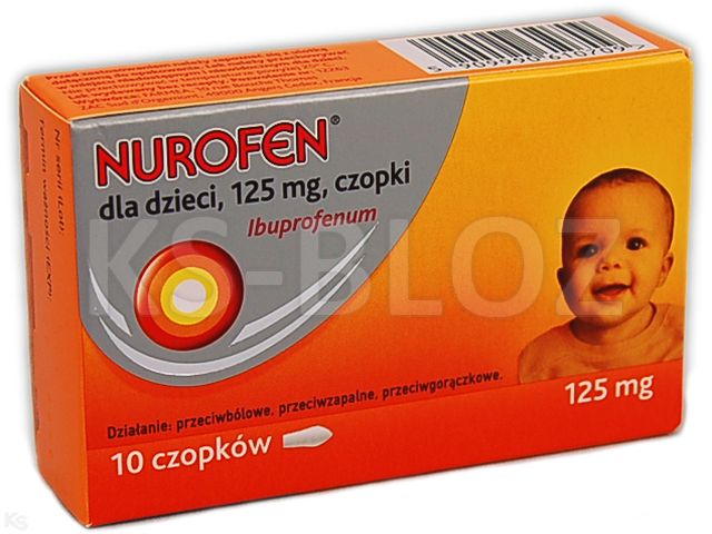Nurofen Dla Dzieci interakcje ulotka czopki doodbytnicze 125 mg 10 czop.
