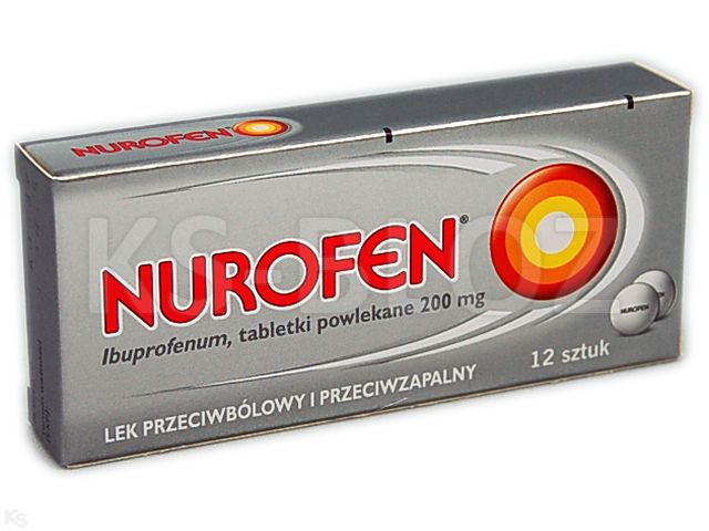 Nurofen interakcje ulotka tabletki powlekane 200 mg 12 tabl. (blist.)