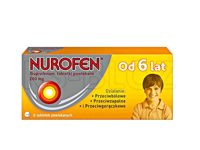 Nurofen interakcje ulotka tabletki powlekane 200 mg 6 tabl. (blist.)