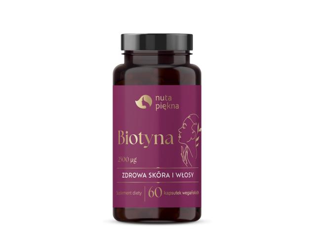 Nuta Piękna Biotyna interakcje ulotka kapsułki twarde - 60 kaps.