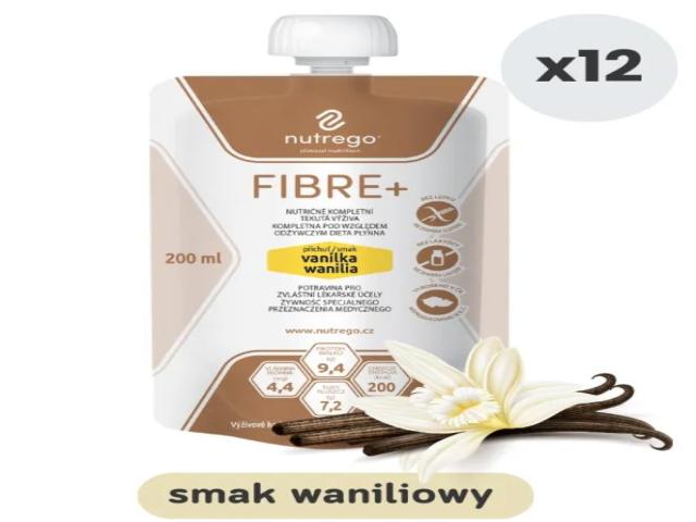 Nutrego Fibre+ smak waniliowy interakcje ulotka płyn - 200 ml