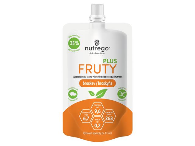 Nutrego Fruty Plus o smaku brzoskwiniowym interakcje ulotka płyn doustny - 4 poj. po 175 ml