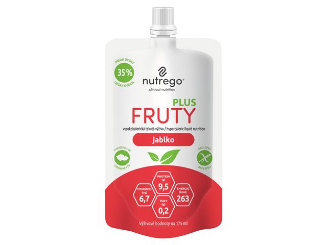 Nutrego Fruty Plus o smaku jabłkowym interakcje ulotka płyn doustny  4 poj. po 175 ml