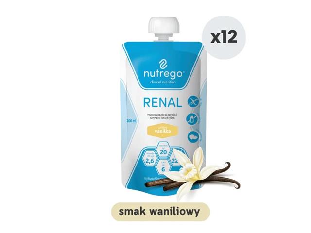 Nutrego Renal o smaku waniliowym interakcje ulotka płyn doustny - 200 ml