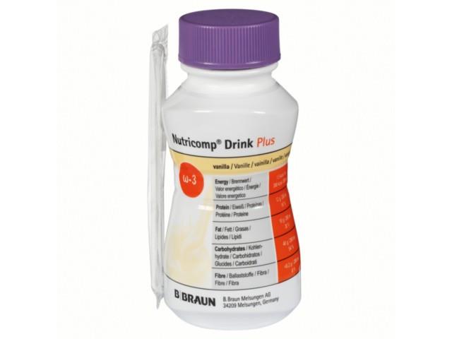 NUTRICOMP DRINK PLUS sm. waniliowy interakcje ulotka płyn - 200 ml (but. z plastiku)