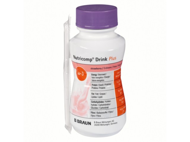 Nutricomp Drink plus smak truskawkowy interakcje ulotka płyn doustny - 200 ml