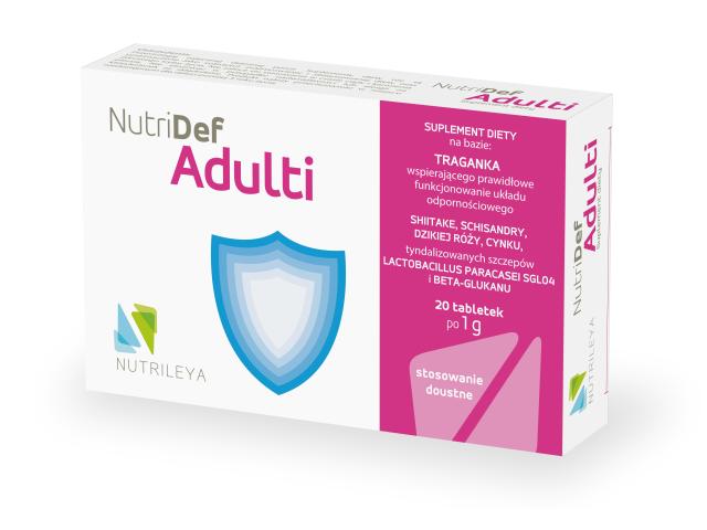NutriDef Adulti interakcje ulotka tabletki  20 tabl.