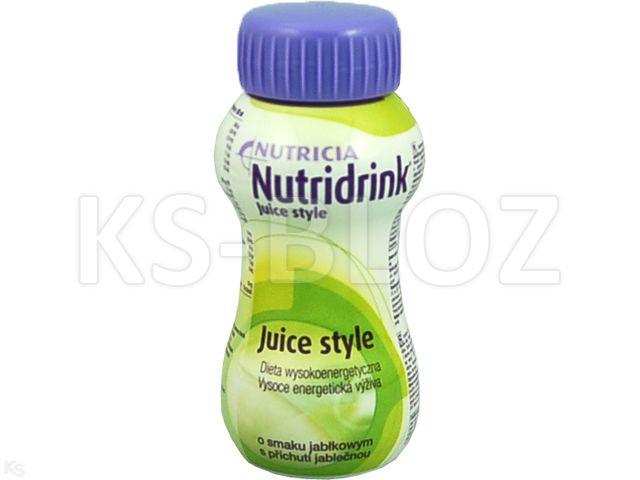 Nutridrink Juice Style smak jabłkowy interakcje ulotka płyn doustny  200 ml
