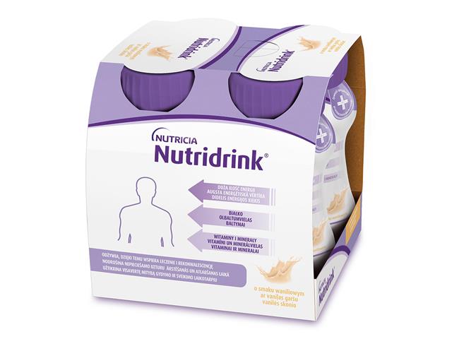 Nutridrink o smaku waniliowym interakcje ulotka płyn  4 szt. po 125 ml