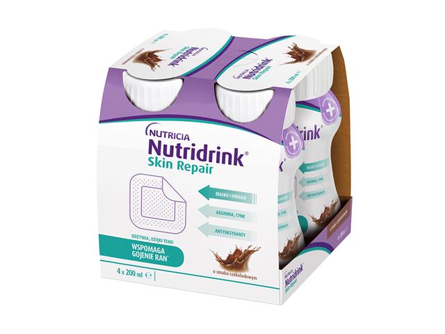 Nutridrink Skin Repair o smaku czekoladowym interakcje ulotka płyn  4 but. po 200 ml