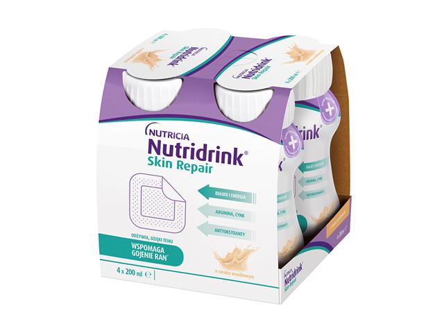 Nutridrink Skin Repair o smaku waniliowym interakcje ulotka   4 but. po 200 ml