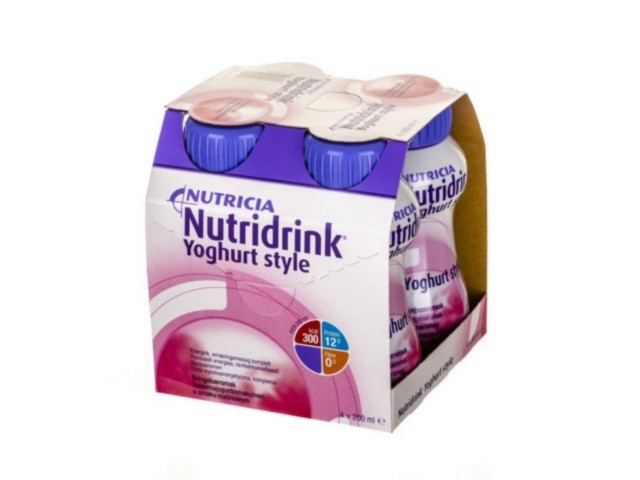 Nutridrink Yoghurt Style o smaku malinowym interakcje ulotka płyn doustny  4 but. po 200 ml