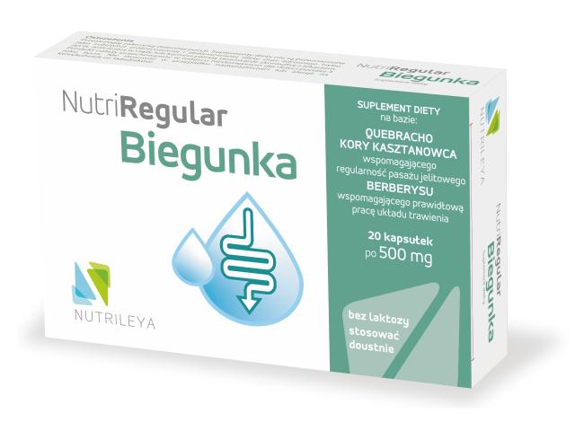 NutriRegular Biegunka interakcje ulotka kapsułki twarde  20 kaps.