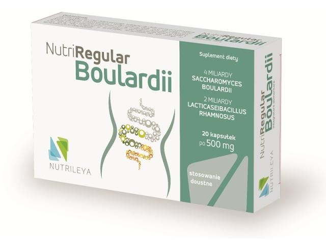 NutriRegular Boulardii interakcje ulotka kapsułki - 20 kaps. (2 blist. po 10 kaps.)