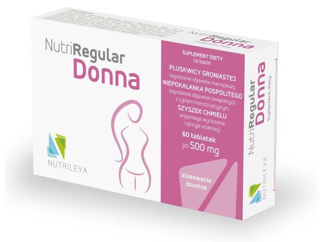 NutriRegular Donna interakcje ulotka tabletki  60 tabl. (2 blist. po 30 tabl.)