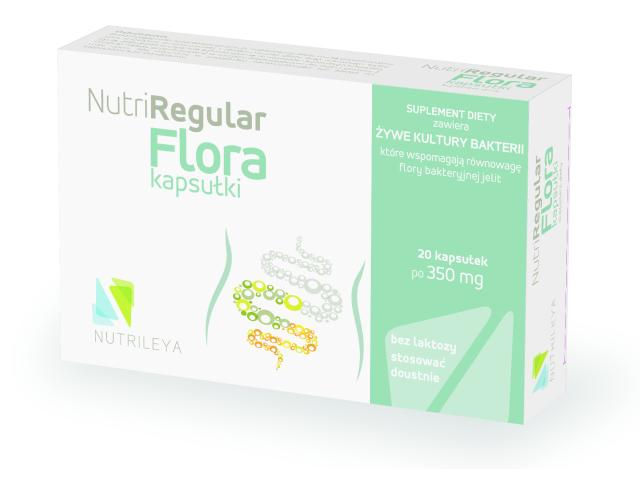 NutriRegular Flora interakcje ulotka kapsułki - 20 kaps.