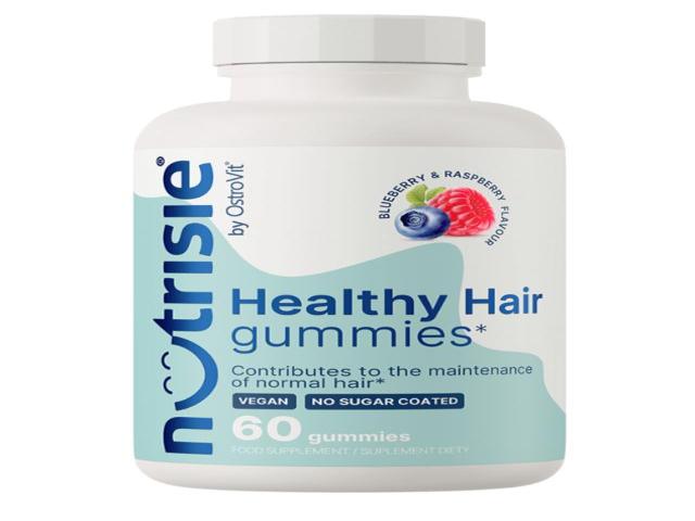 Nutrisie By Ostrovit Healthy Hair Gummies smak blueberry & raspberry interakcje ulotka żelki  60 szt.