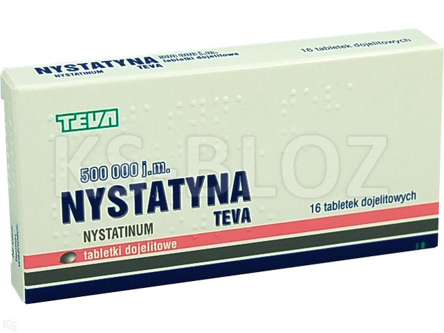 Nystatyna Teva interakcje ulotka tabletki dojelitowe 500 000 I.U. 