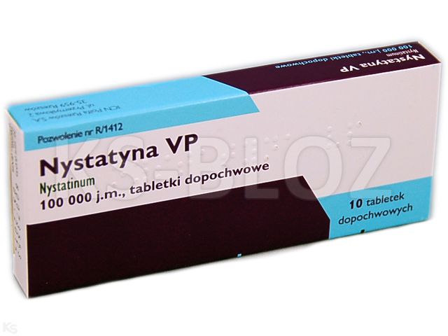 Nystatyna Vp interakcje ulotka tabletki dopochwowe 100 000 I.U. 10 tabl.