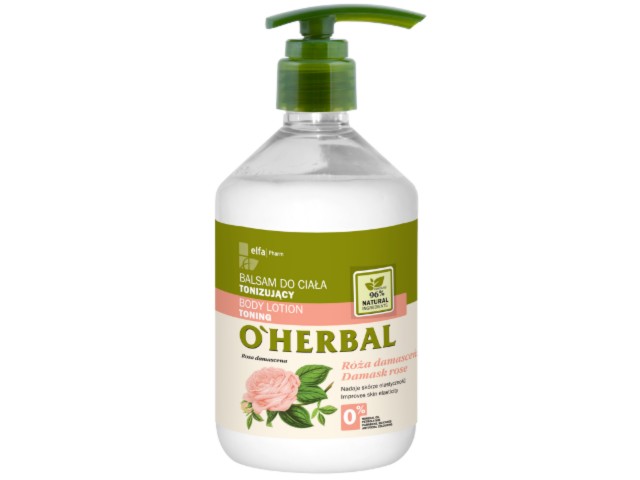 O'Herbal Balsam do ciała tonizujący róża damasceńska interakcje ulotka balsam  500 ml