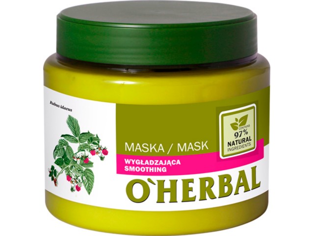 O'Herbal Maska wygładzająca z ekstraktem z malin interakcje ulotka maska do włosów  500 ml