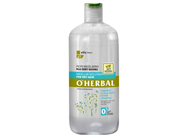 O'HERBAL Płyn micelar. d/cery suchej interakcje ulotka płyn  250 ml