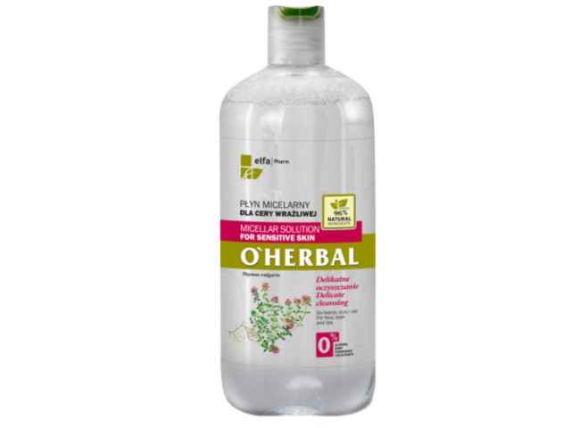 O'HERBAL Płyn micelar. d/cery wrażliwej interakcje ulotka płyn  250 ml