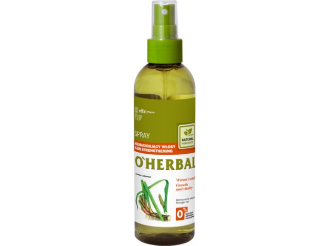 O'HERBAL Spray wzmacniający włosy z ekstraktem z korzenia tataraku interakcje ulotka   200 ml