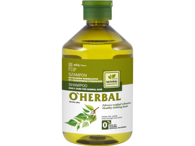 O'HERBAL Szamp. do włosów normalnych z ekstraktem brzozy interakcje ulotka   500 ml
