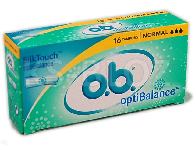 Ob. Optibalance Tampony higieniczne normal interakcje ulotka tampon  16 szt.