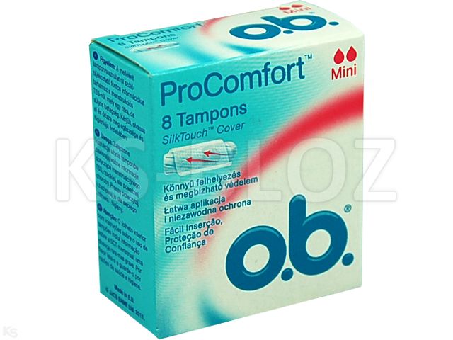 Ob. ProComfort Tampony higieniczne mini interakcje ulotka tampon  8 szt.