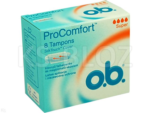 Ob ProComfort Tampony higieniczne super interakcje ulotka tampon  8 szt.