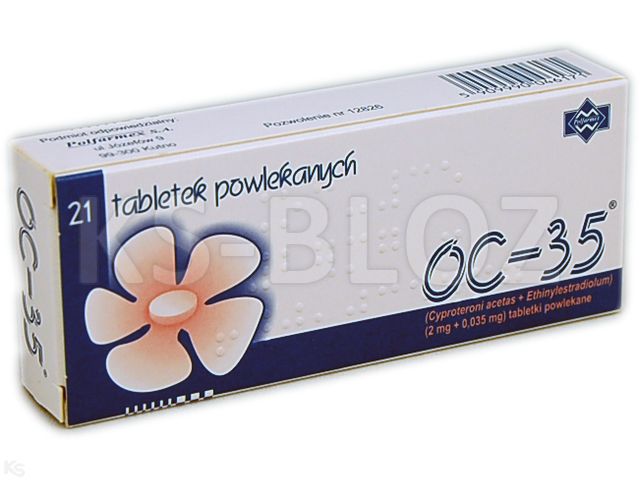Oc-35 interakcje ulotka tabletki powlekane 2mg+35mcg 