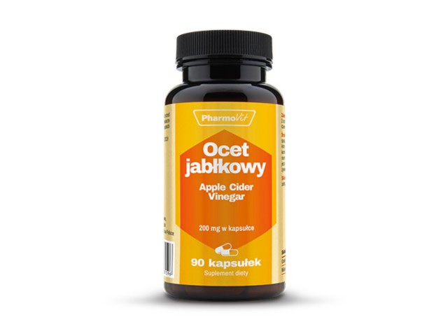 Ocet Jabłkowy Apple Cider Vinegar interakcje ulotka kapsułki  90 kaps.