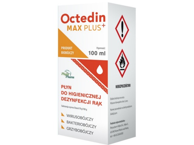 Octedin Max Plus interakcje ulotka płyn dezynfekujący  100 ml