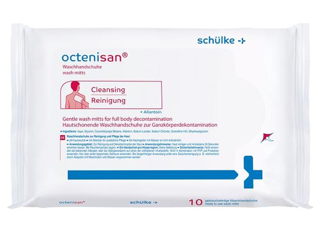 Octenisan Rękawiczki do mycia skóry antybakteryjne interakcje ulotka rękawice - 10 szt.