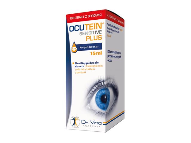 Ocutein Sensitive Plus interakcje ulotka krople do oczu - 15 ml